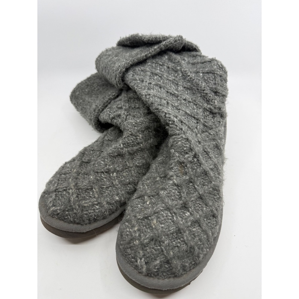 UGG Australia Lattice Cardy Gray Knit Button Boots Womens Size 7